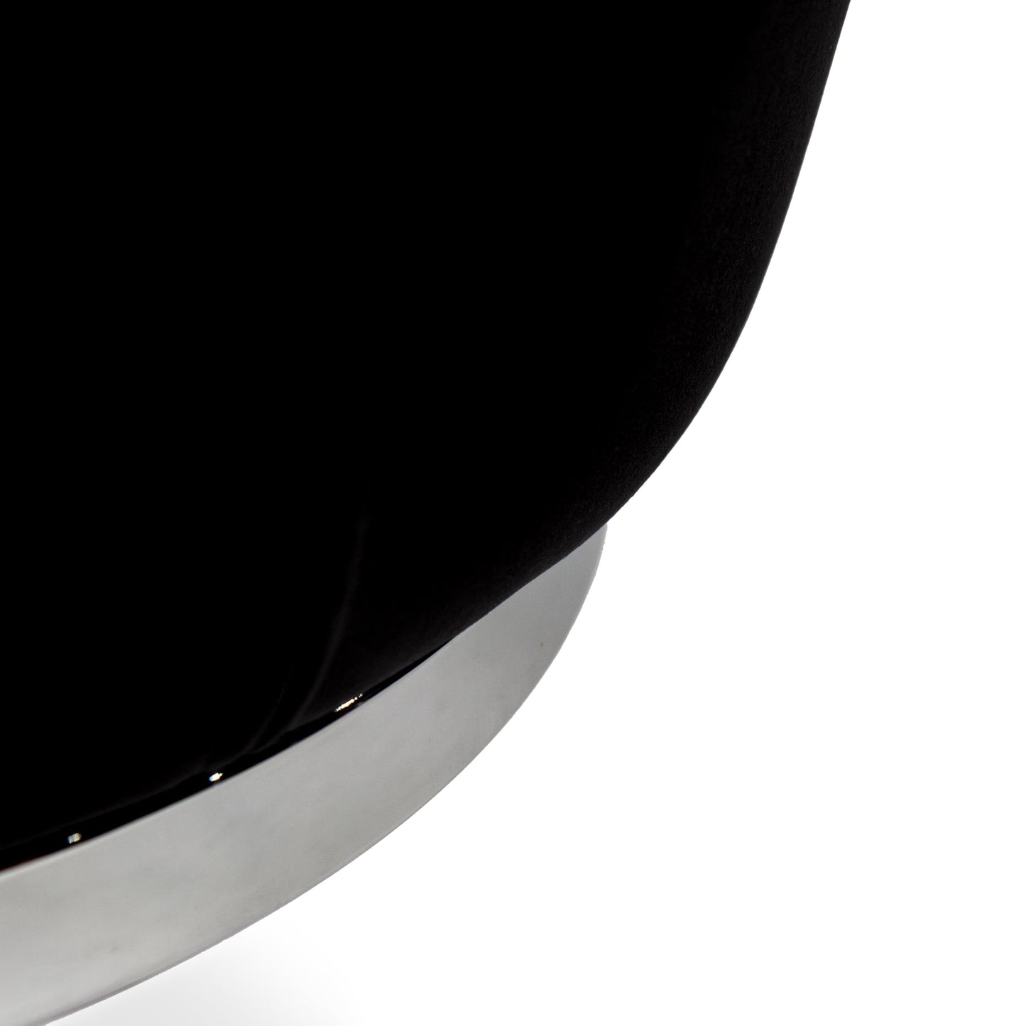 Lola Black Dining Chairs - Set of 2 - Chrome Legs - Laura James 