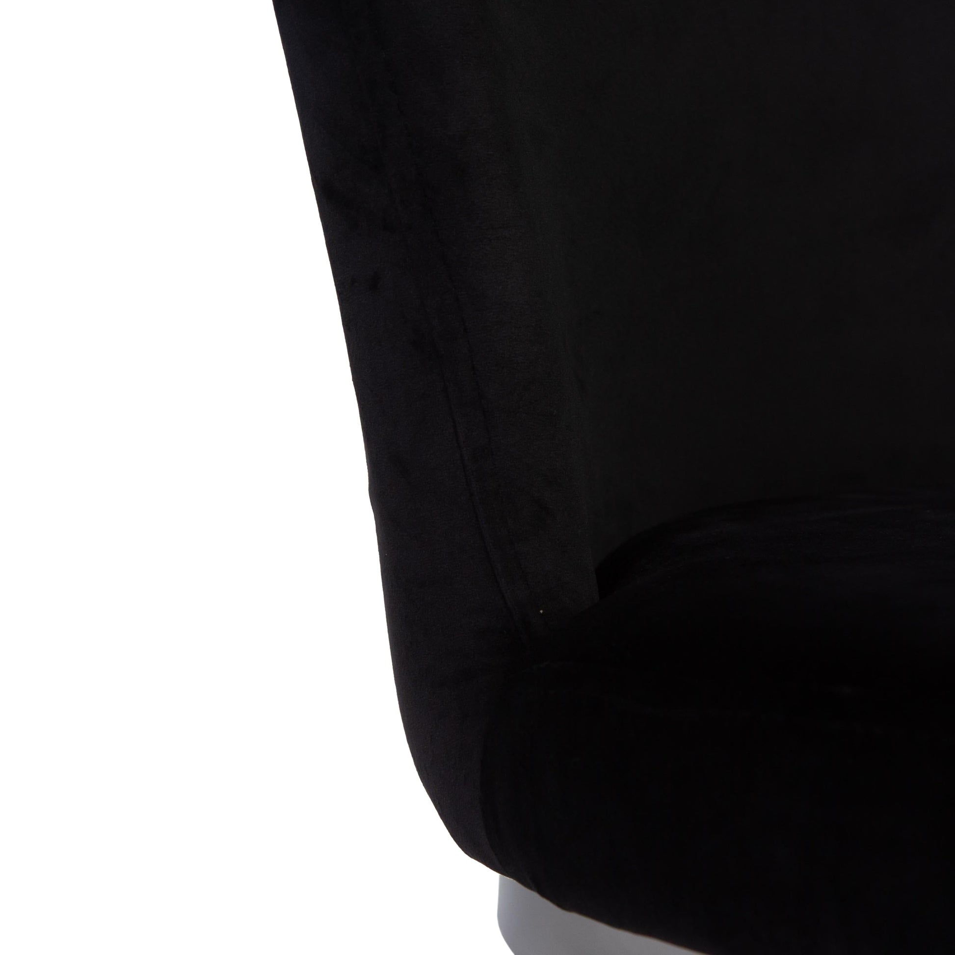 Lola Black Dining Chairs - Set of 2 - Chrome Legs - Laura James 