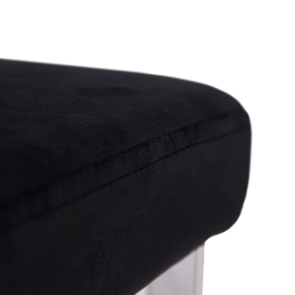 Lola Black Dining Chairs - Set of 2 - Chrome Legs - Laura James 