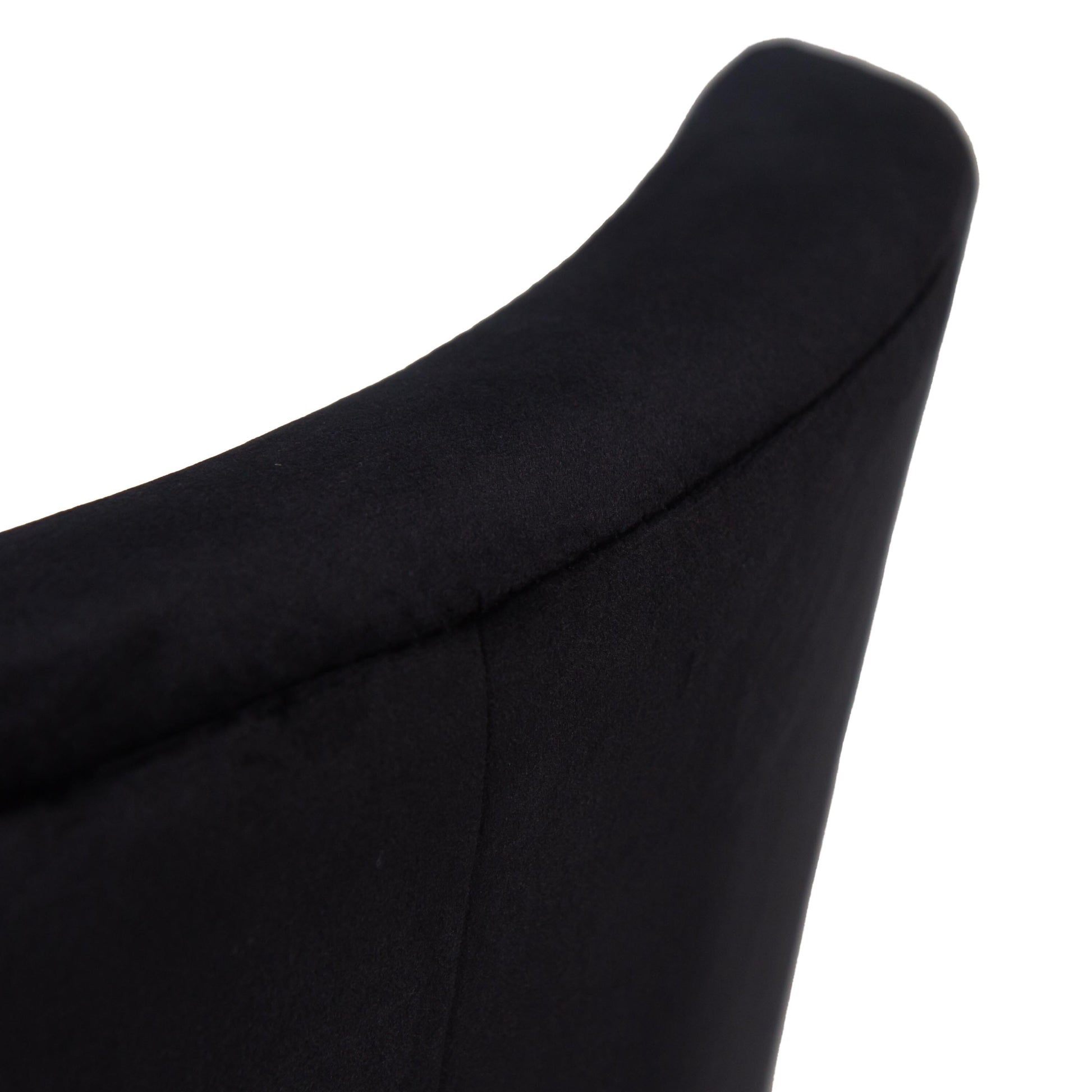 Lola Black Dining Chairs - Set of 2 - Chrome Legs - Laura James 