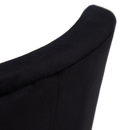 Lola Black Dining Chairs - Set of 2 - Chrome Legs - Laura James 