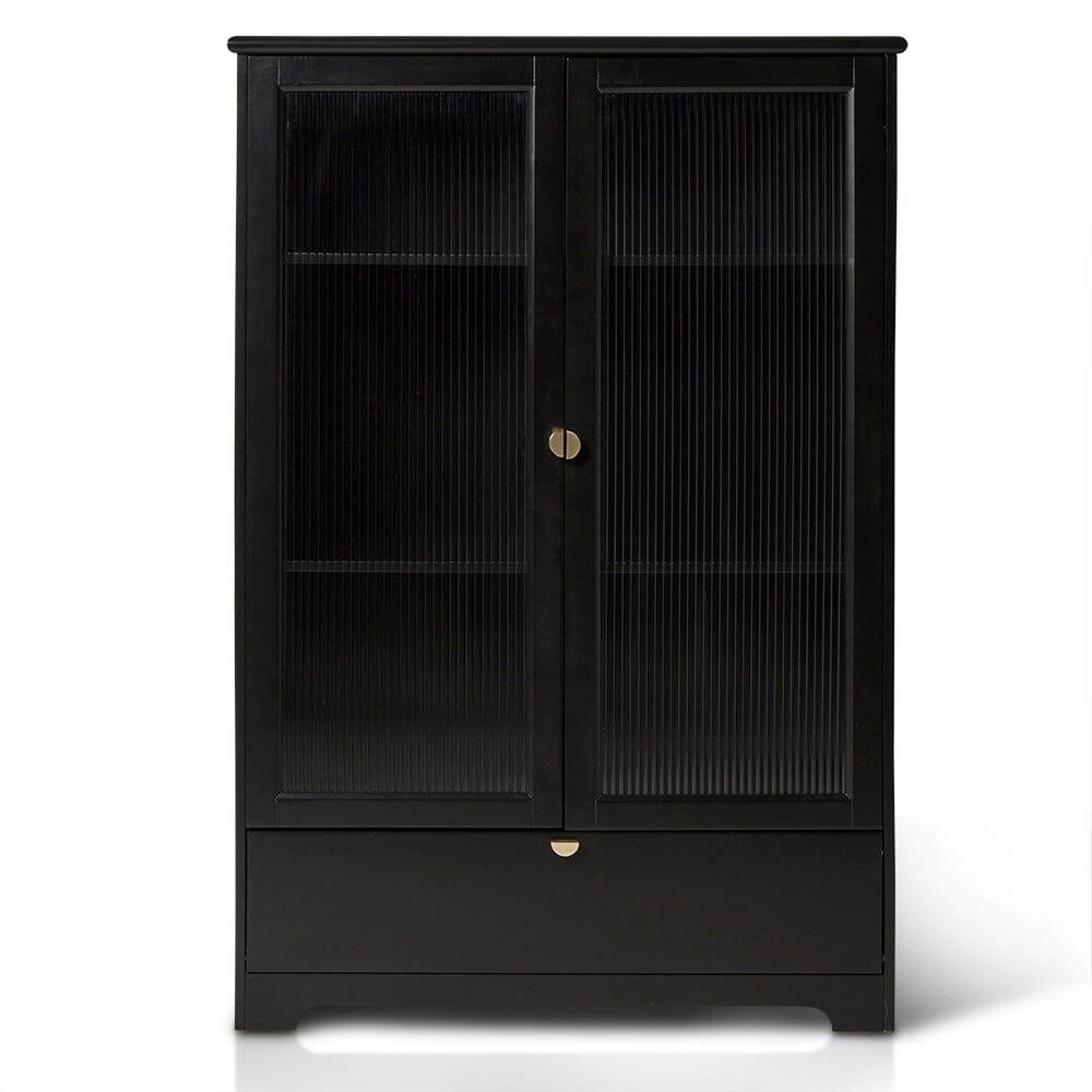 Lua Tall Cabinet in Noir Black - Laura James