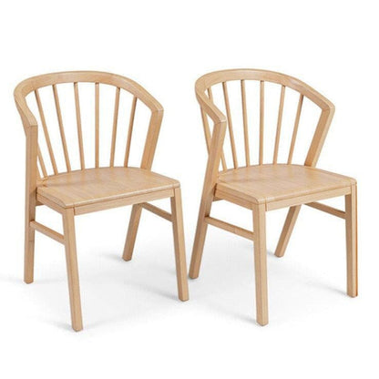 Mabel Whitewash Oak Dining Chairs - Set of 2 - Laura James