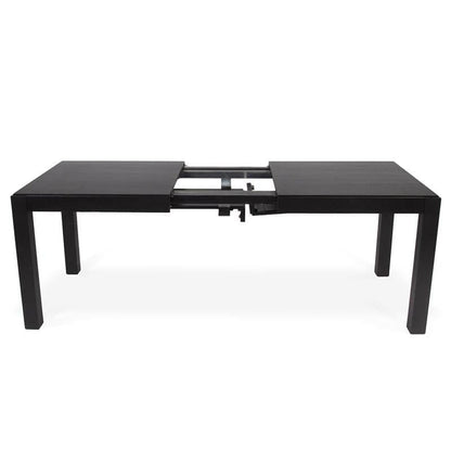 Magnus Black Wood Dining Table - Extendable - Laura James
