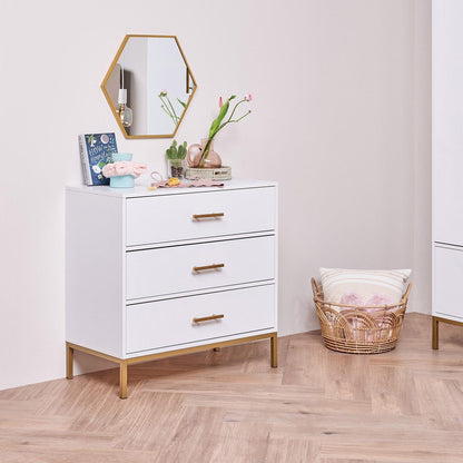 Marie White Chest of 3 Drawers - Laura James Laura James Ireland Marie White Chest of 3 Drawers - Laura James Laura James Ireland