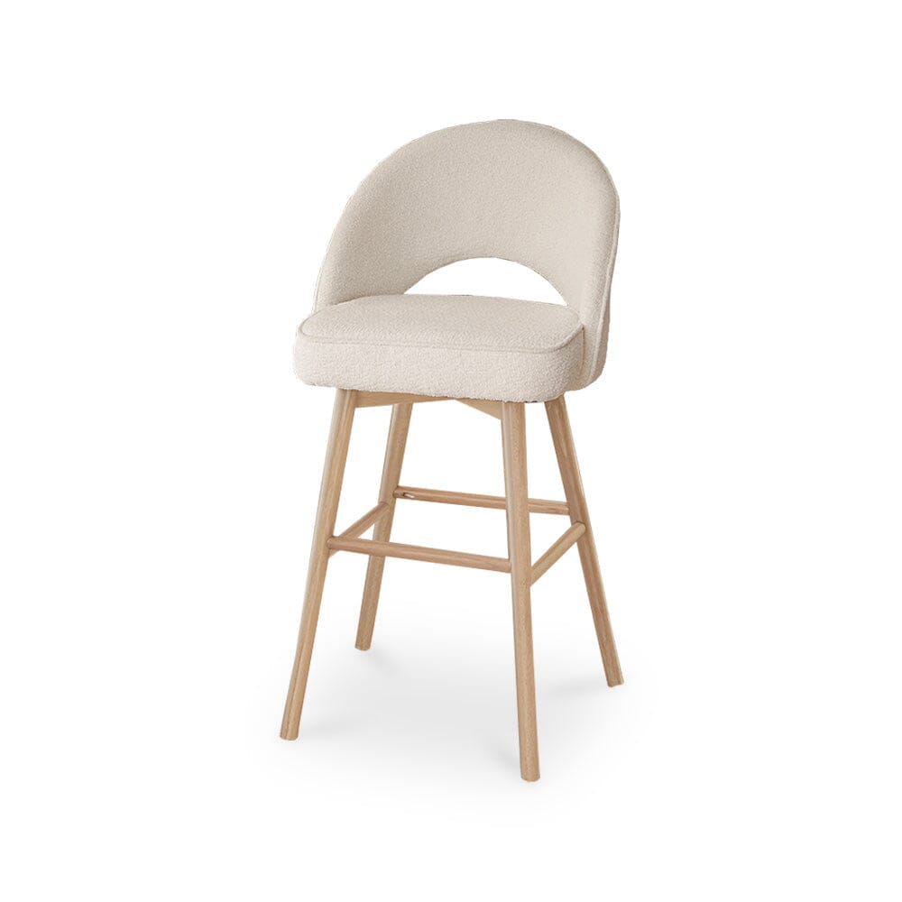 Marilyn Bar Stools - Boucle with Whitewash Legs - Laura James
