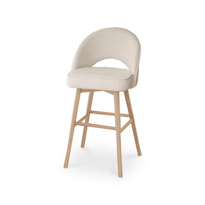 Marilyn Bar Stools - Boucle with Whitewash Legs - Laura James
