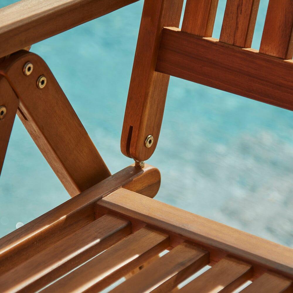 Oakley Wooden Folding Garden Chairs - Set of 2 - Laura James
