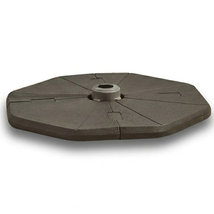 Cream Lean Over Parasol - 2.9m Round with Octagonal Black Base