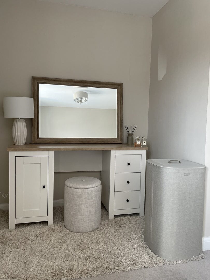 Bampton 3 Drawer Desk - Alabaster White