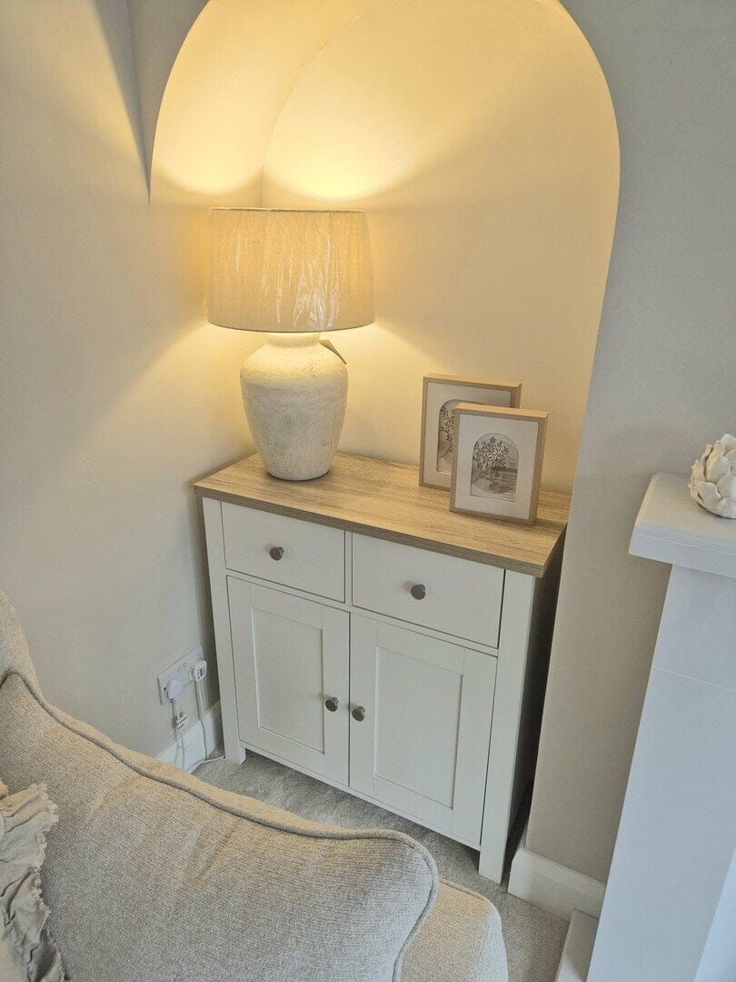 Bampton 2 Door Sideboard - Alabaster White