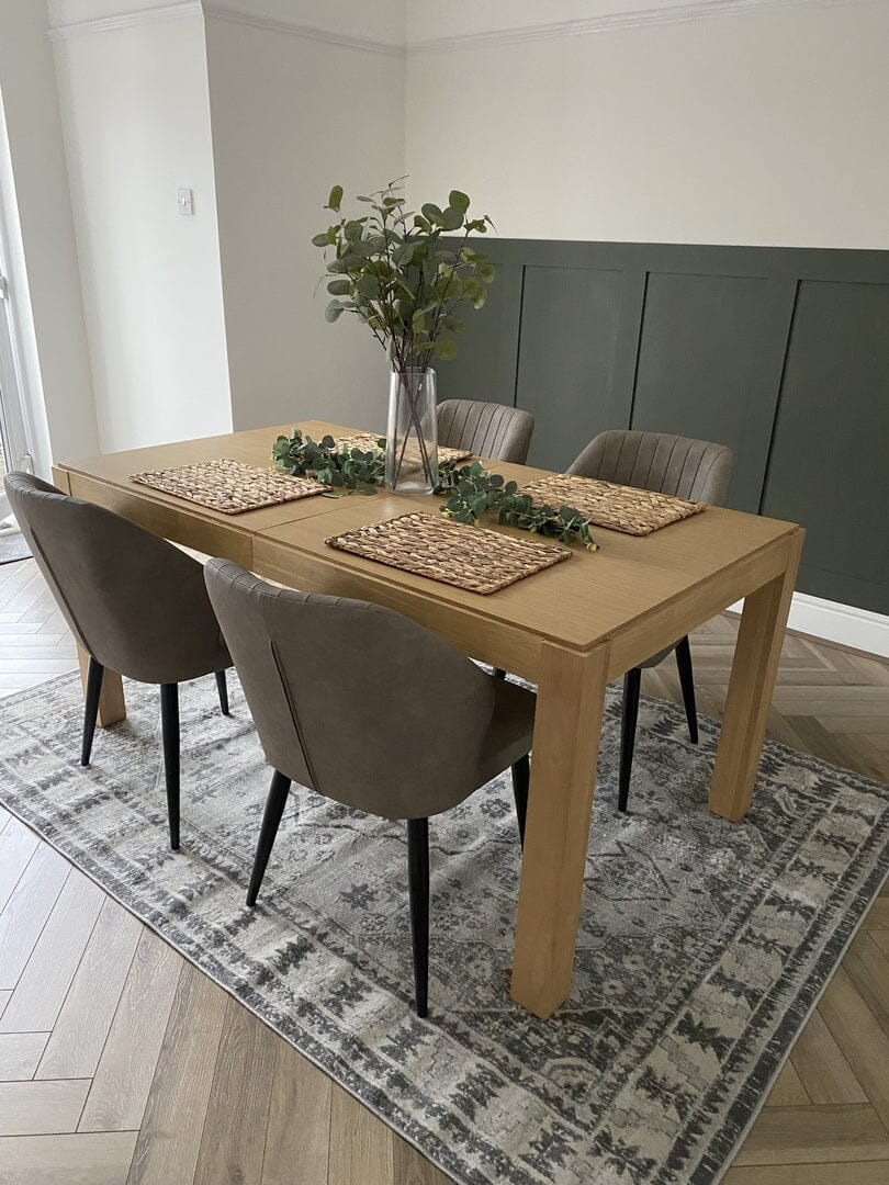 Magnus Light Oak Extendable Dining Table - Laura James

