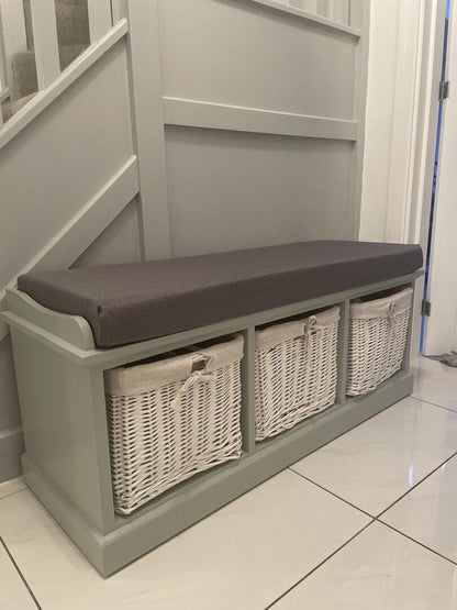 Fyfield Hallway Shoe Storage Bench with Cushion

