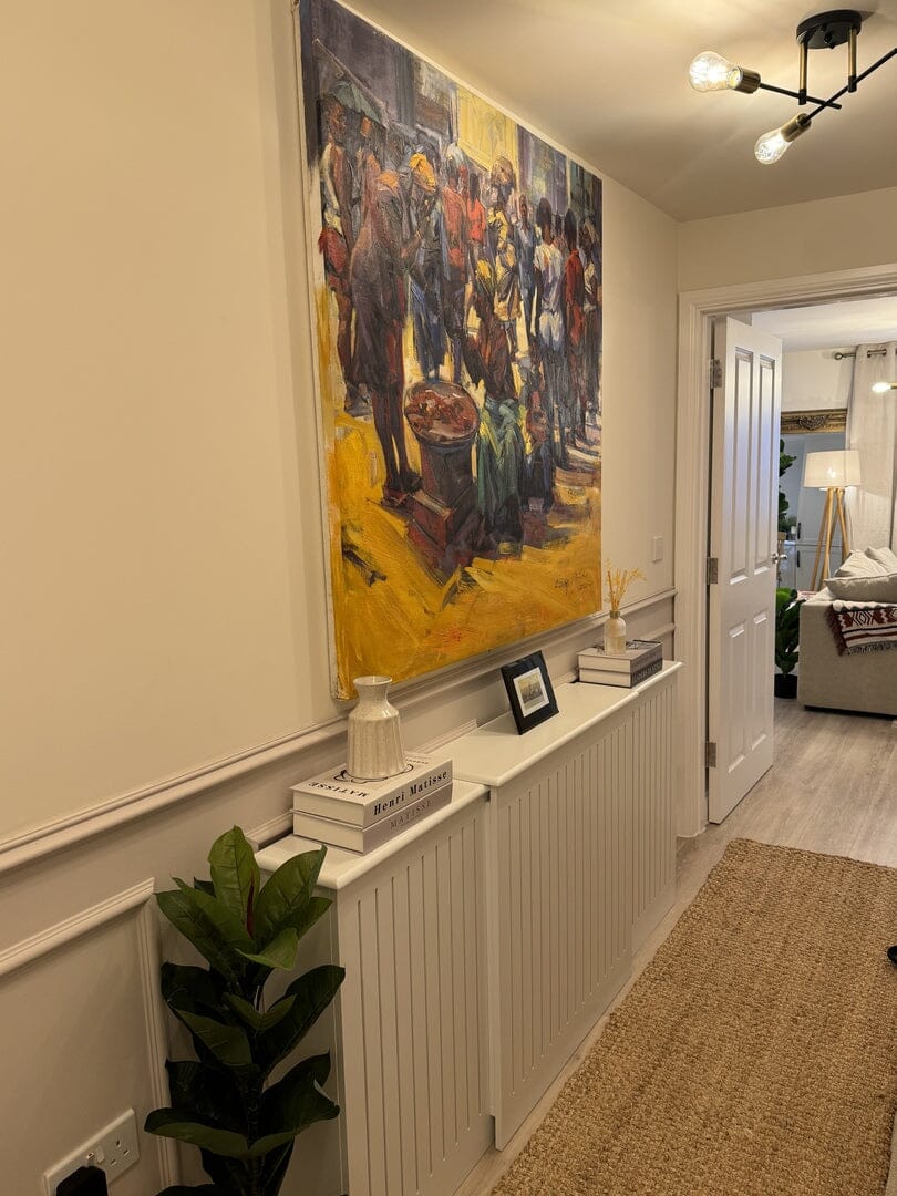 Elspeth Extending Radiator Cover in Snow White - Laura James – Laura ...