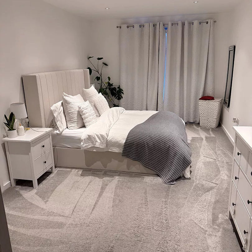 Alice Superking Ottoman Bed - Ivory - Laura James