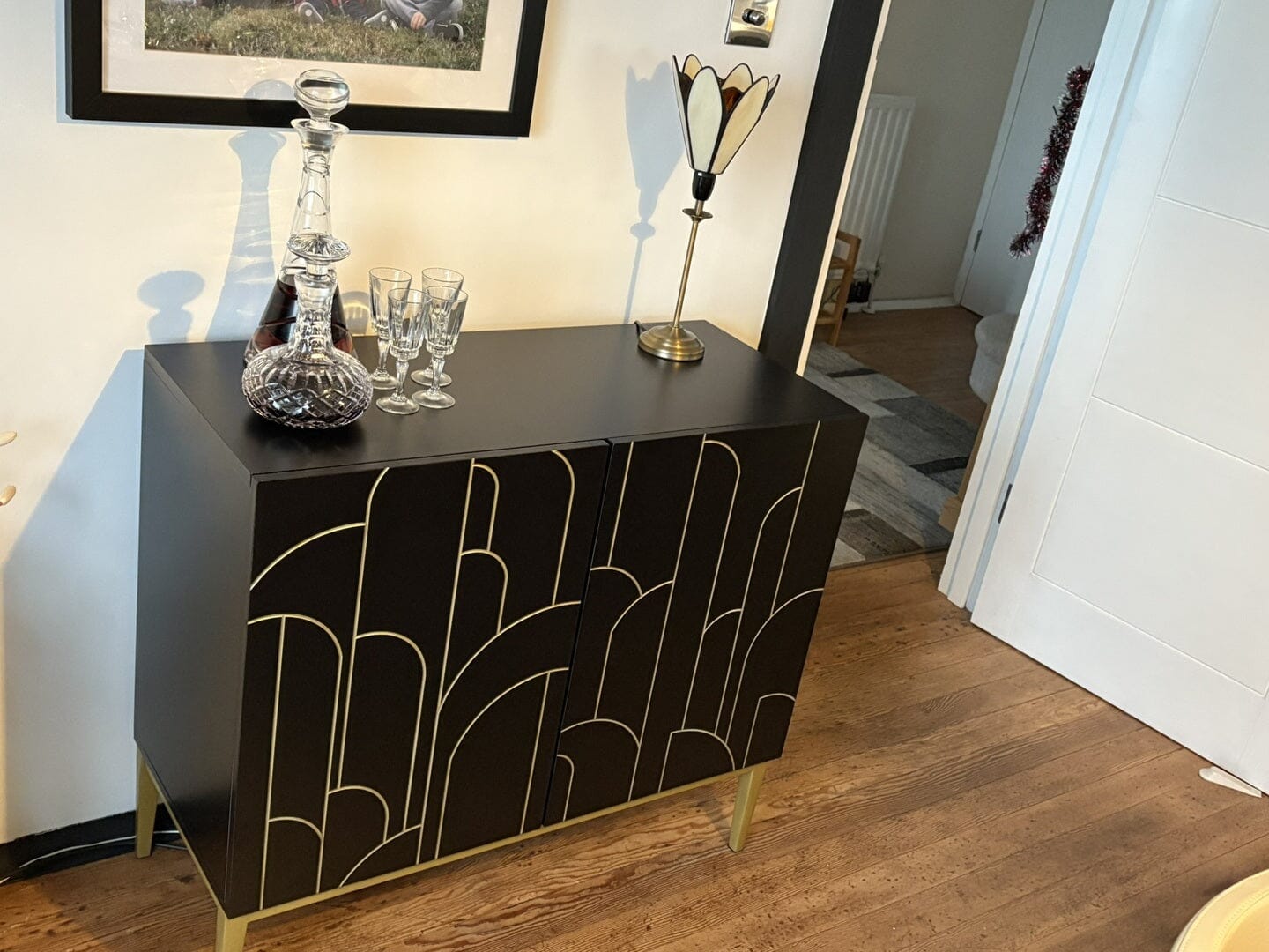 Gatsby Black and Gold 2 Door Sideboard – Laura James – Laura James