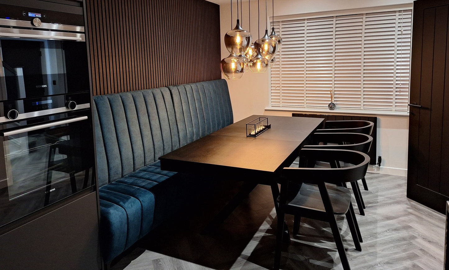 Amelia Black Wood Extendable Dining Table - Laura James

