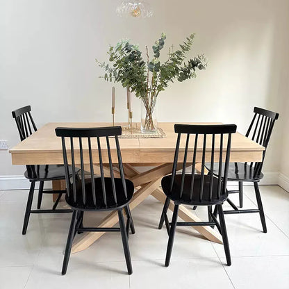 Amelia Whitewash Wood Extendable Dining Table - Laura James n