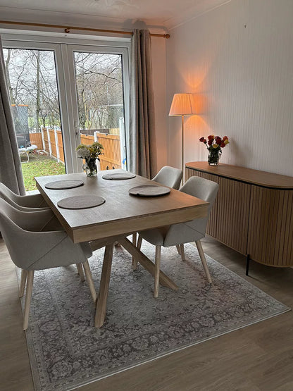Freya Sand Armchairs - Set of 2 - Whitewash Oak Legs