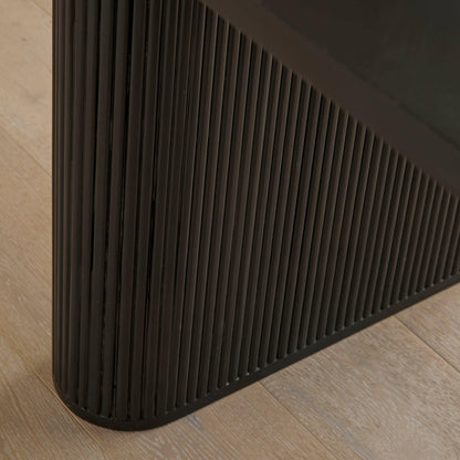 Orla Wooden Dining Table - Jet Black
