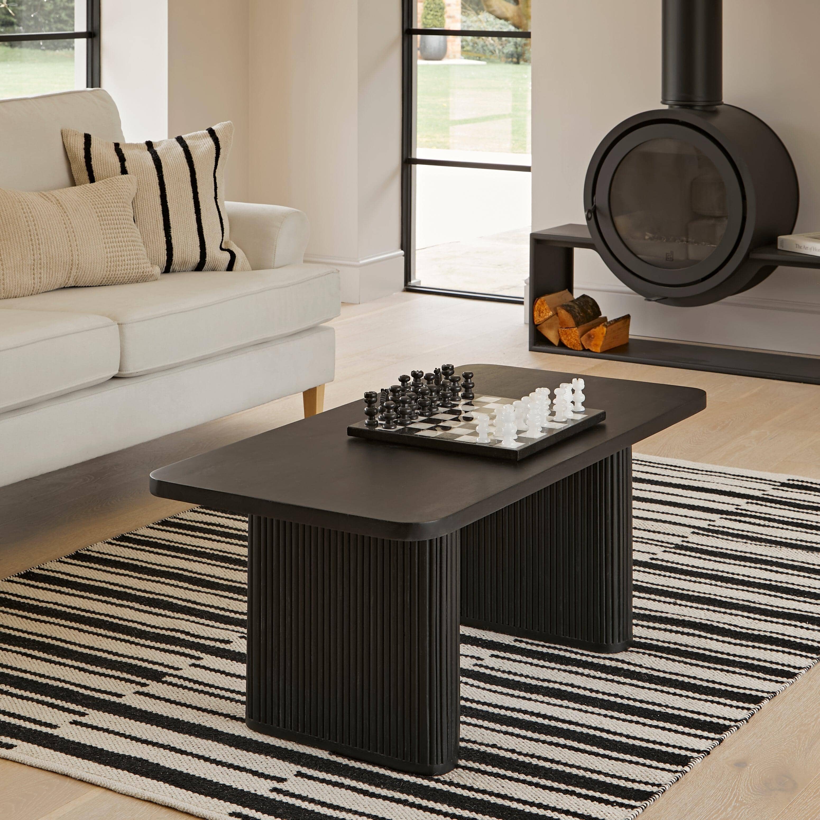 Orla Wooden Coffee Table - Jet Black - Laura James – Laura James
