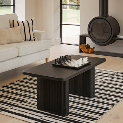 Orla Wooden Coffee Table - Jet Black - Laura James