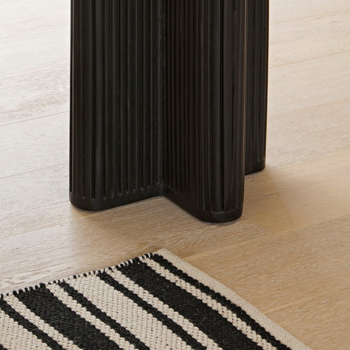 Orla Wooden Square Side Table - Jet Black - Laura James