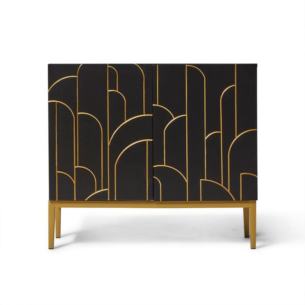 Gatsby 2 Door Sideboard – Noir Black - Laura James