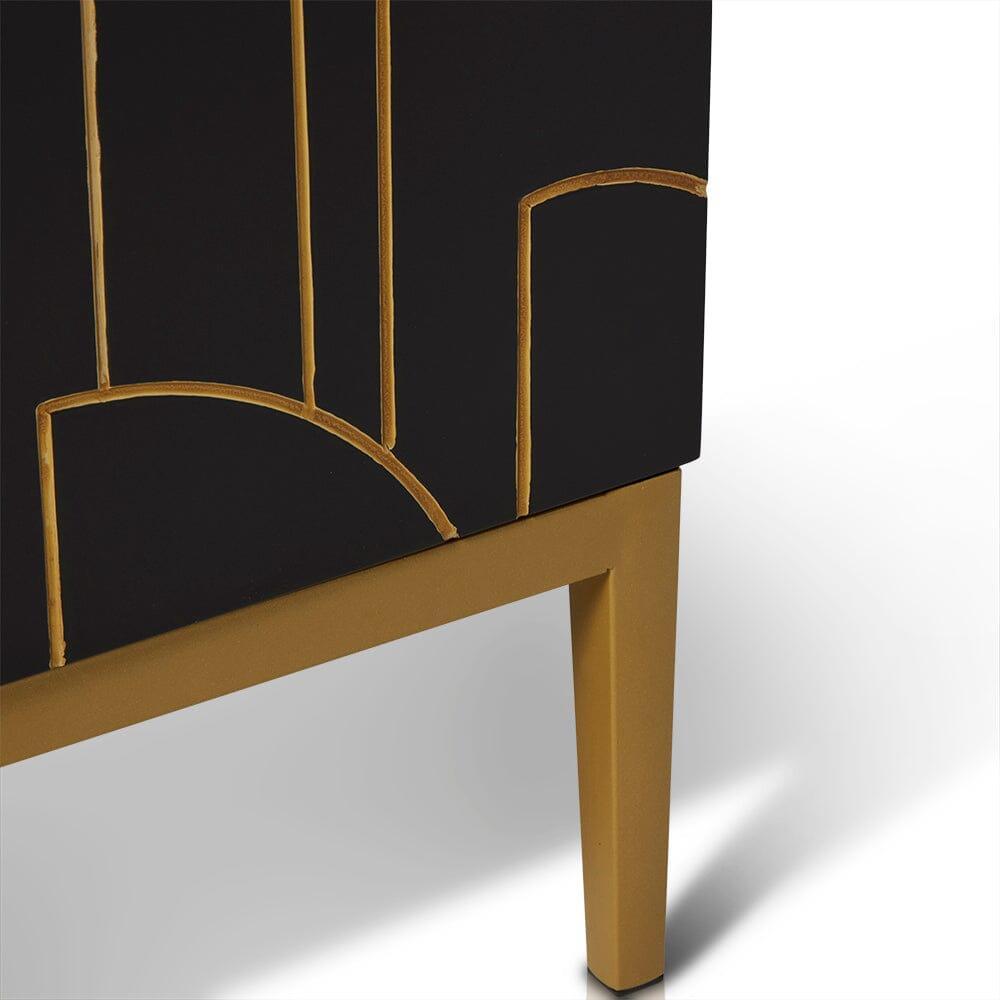 Gatsby 2 Door Sideboard – Noir Black - Laura James