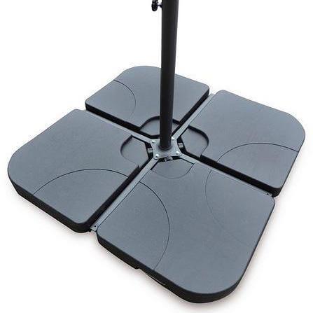 Outlet Quartered Base for Lean Over and Cantilever Parasols - Laura James