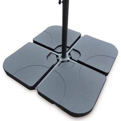 Outlet Quartered Base for Lean Over and Cantilever Parasols - Laura James
