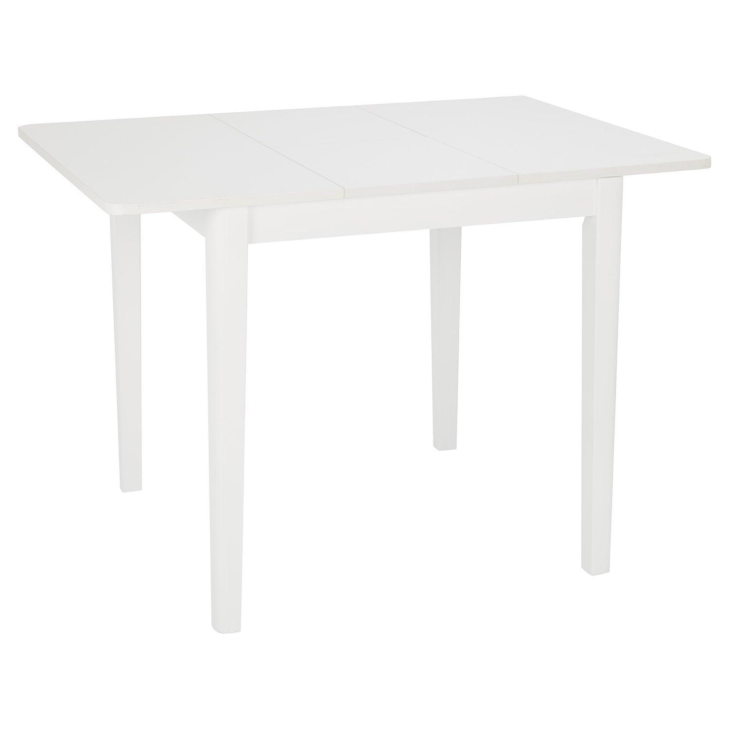 Paul extendable table with 4 chairs - small - white