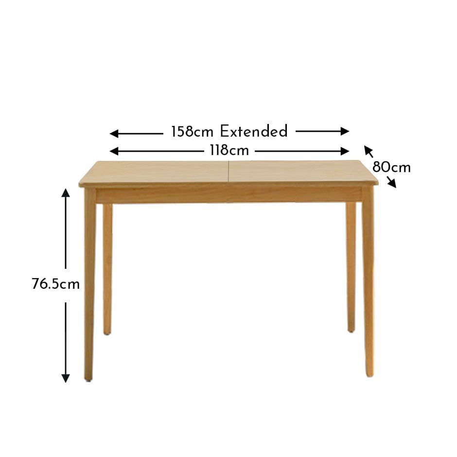 Paul Pale Oak Extending Dining Table - Laura James 