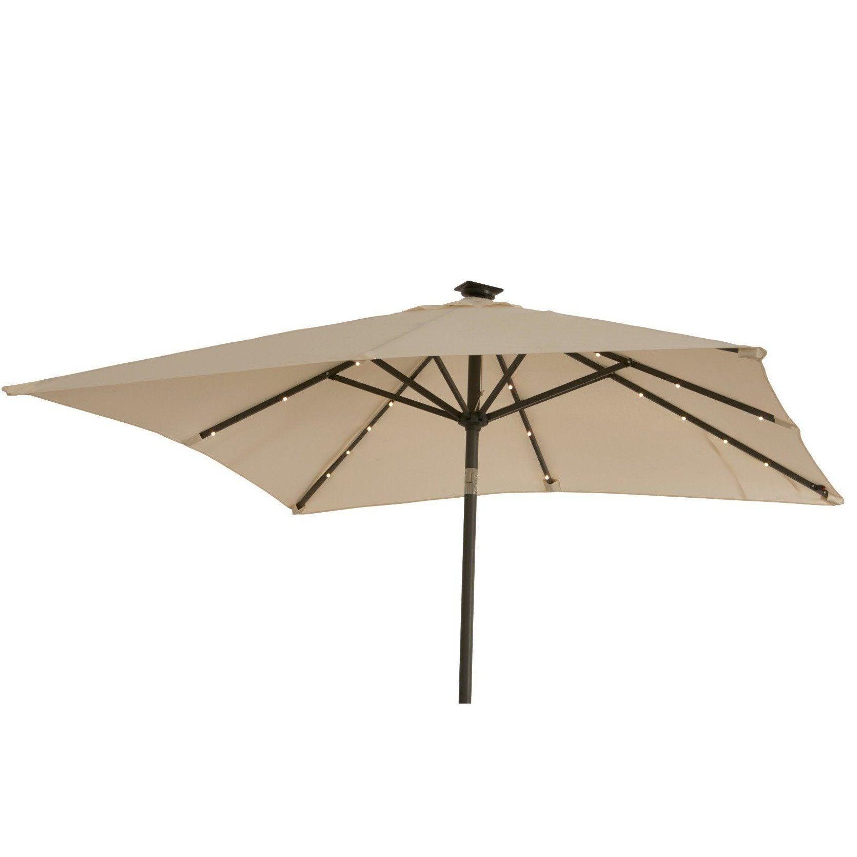 Premium LED 2x3m Square Parasol - Laura James