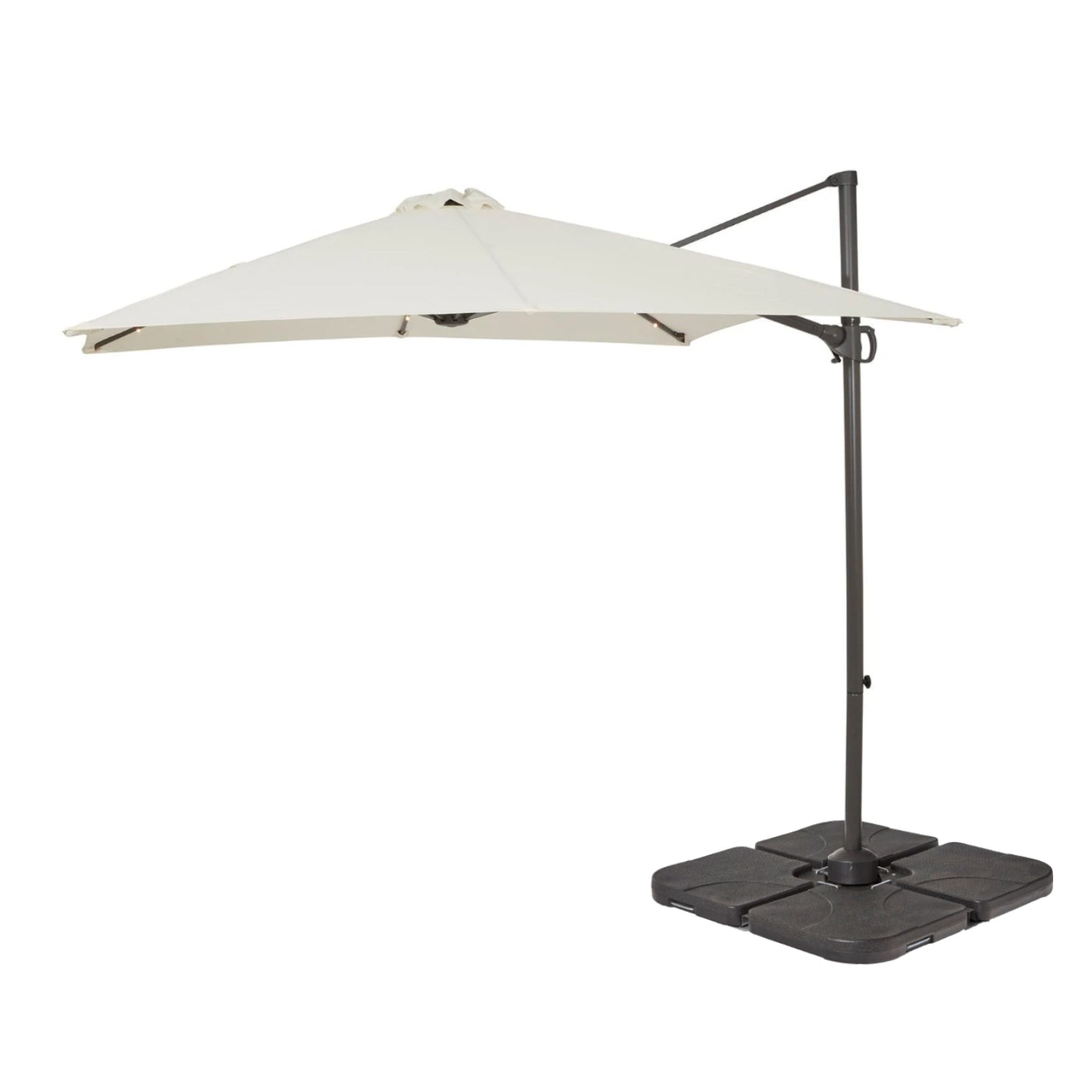 Cream LED Cantilever Parasol
