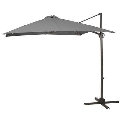 Grey LED Cantilever Premium Parasol - Laura James