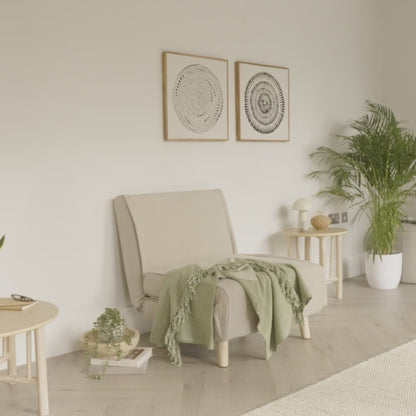 Una Single Sofa Bed - Yellow Velvet