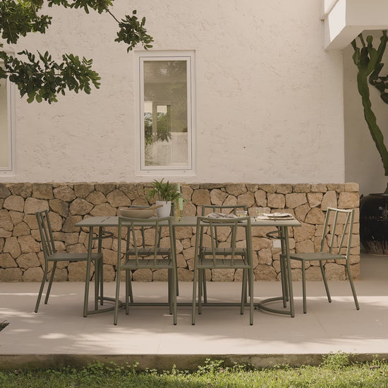 Wilder 6 Seater Metal Garden Dining Set - Laura James 