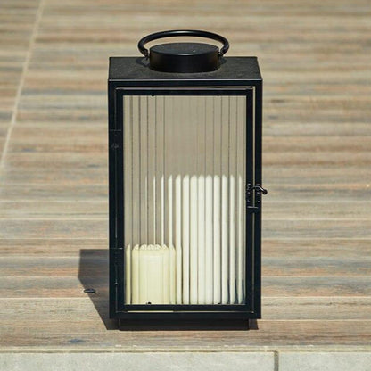 Revesby 40cm Lantern - Black Metal