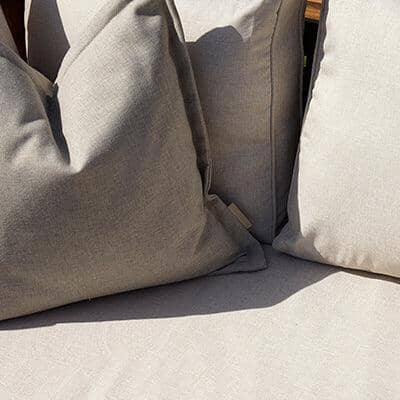 Rowan 2 Seater Wooden Garden Armless Sofa - Sand