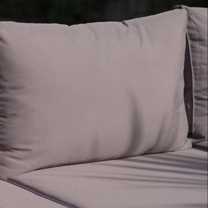 Rowan Arm Section Cushion Covers - Grey _ Laura James