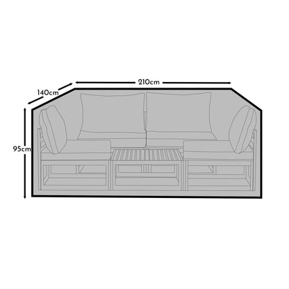 Small Conversation Set Garden Furniture Cover - Eaden - Halston - Cote - Aria - Harrelson  Indra  & Rowan Sets