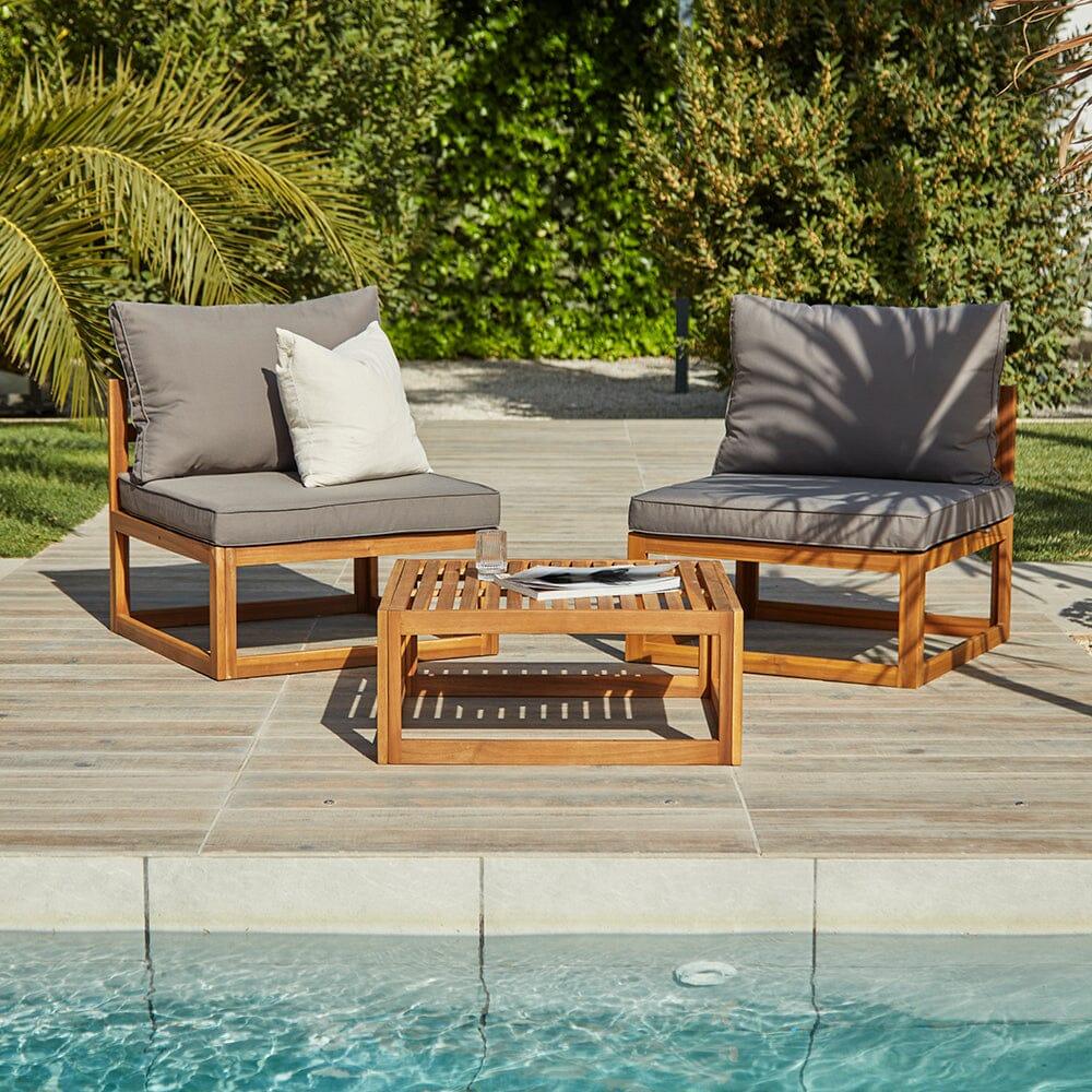 Rowan Wooden Garden Chairs Set of Laura James – Laura James