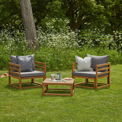 Rowan 2 Seater Sofa Set with 2 Armchairs and Coffee Table