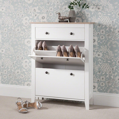 Shoe Cabinet Wooden Storage Cupboard - Laura James