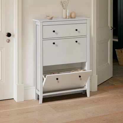 Sandhurst Shoe Cabinet - 3 Door - White
