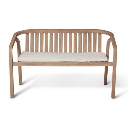 Shiro Wooden Garden Bench with Parchment - Laura James