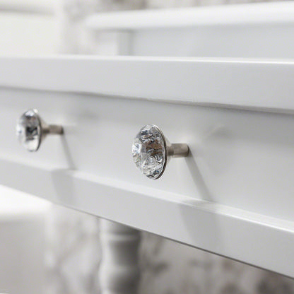 Sienna Dressing Table, Stool & Mirror Set - White Painted - Laura James