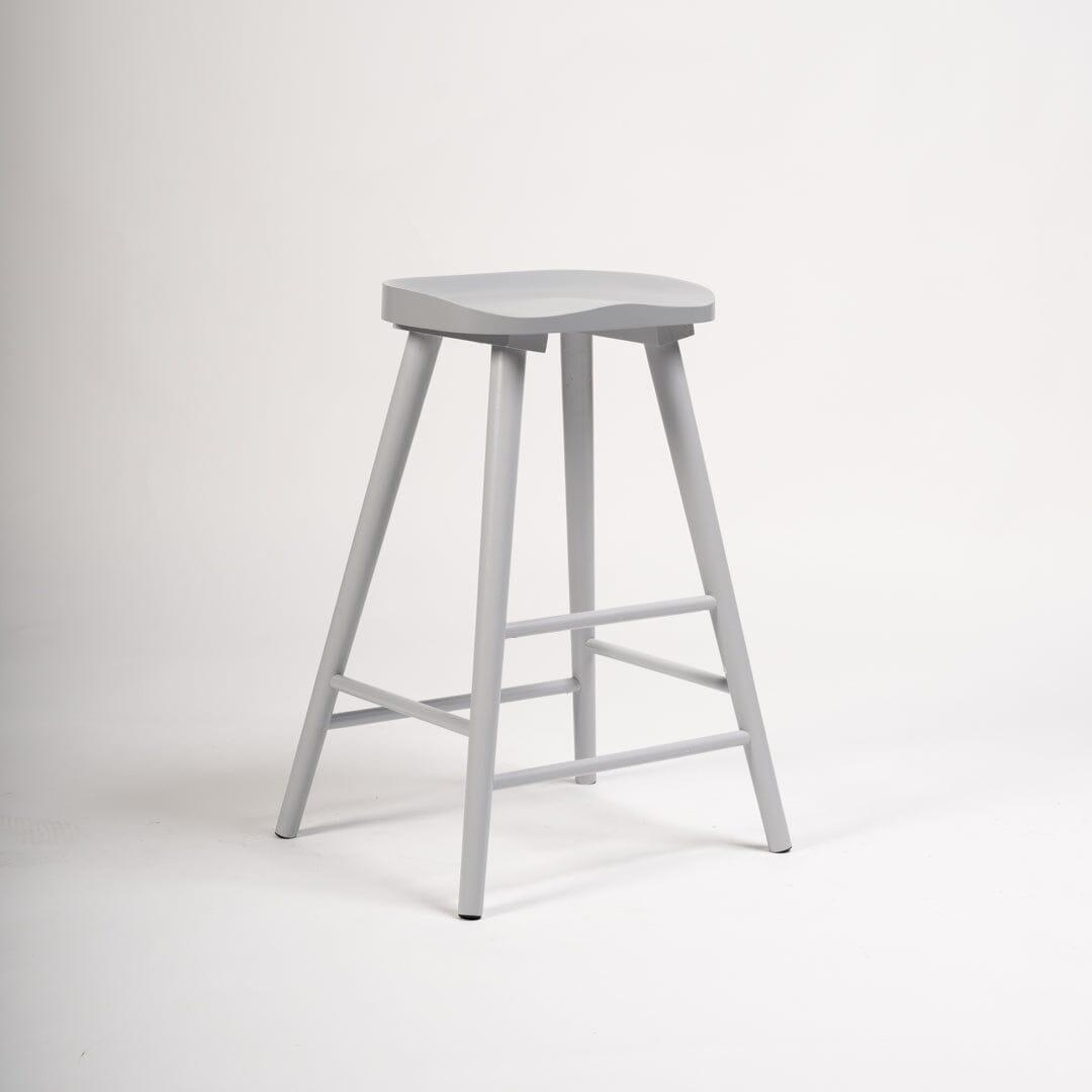 Silvester bar stool - grey finish - Laura James