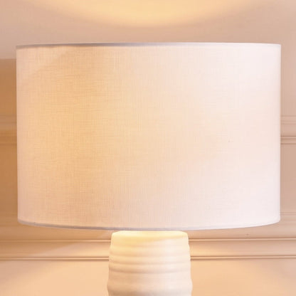 Alderton 30cm Cotton Lamp Shade - Snow White